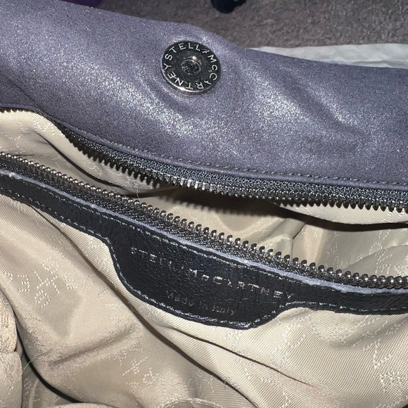 Stella McCartney Black Quilted Shoulder Bag with Silver Chain - Picture 5 of 12